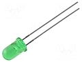 LED; green; 5mm; 8÷20mcd; 60°; Front: convex; No.of term: 2 KINGBRIGHT ELECTRONIC L-53GD-5V