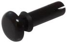 SNAP RIVET, NYLON 6, 2.2MM, BLACK, PK100 SR 2048 B