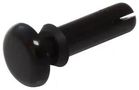 SNAP RIVET, NYLON 6, 2.2MM, BLACK, PK100 SR 2056B