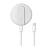 Joyroom JR-A28 ultra-thin magnetic induction charger, 15W (white), Joyroom JR-A28 White