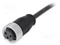 Connector: 7/8"; plug; 5m; female; PIN: 3; straight; with lead HARTING 21349700394050