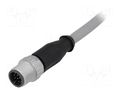 Connector: M12; plug; male; PIN: 12; straight; cables; 0.5m HARTING 21348400C79005