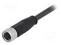Connector: M8; female; PIN: 3; straight; with lead; plug; 1m HARTING 21348100388010