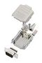 D SUB CONNECTOR, PLUG, 9POS, SCREW L17DPPK09-M+L717DE09PST