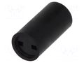 Spacer sleeve; LED; Øout: 5mm; ØLED: 3mm; L: 8.5mm; black MENTOR MR-2818.3085