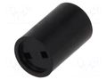 Spacer sleeve; LED; Øout: 5mm; ØLED: 3mm; L: 4.5mm; black MENTOR MR-2818.3045