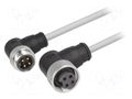 Cable: for sensors/automation; PIN: 4; plug; PVC; 1m HARTING 21349899495010
