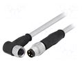 Cable: for sensors/automation; PIN: 3; 1m; plug; PVC HARTING 21348083380010