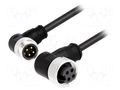 Cable: for sensors/automation; PIN: 4; plug; 0.3m HARTING 21349899496003