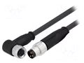 Cable: for sensors/automation; PIN: 3; 0.5m; plug HARTING 21348083388005