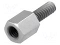 Screwed spacer sleeve; 6mm; Int.thread: M3; Ext.thread: UNC4-40 DREMEC TFM-6/8/DR2130