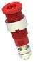 CONN, BANANA, JACK, 10A, STUD, RED 72-13976