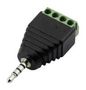 PHONE STEREO PLUG, 4POS, 2.6MM, CABLE CLB-JL-8128