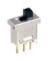 SLIDE SWITCH, SPST, 0.4VA, 20V, THT TS02CBE