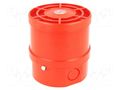 Signaller: sound; siren; 9÷28VDC; 115dB; 140; IP65; red; ABS; 120mA WERMA 14015050