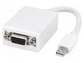 Converter; D-Sub 15pin HD socket,mini DisplayPort plug; white LOGILINK CV0038