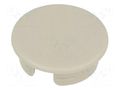 Cap; ABS; beige; push-in; round OKW A4123007