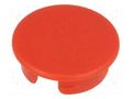 Cap; ABS; red; push-in; round OKW A4123002