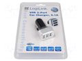 USB power supply; USB A socket x3; Sup.volt: 12÷24VDC LOGILINK PA0082