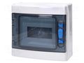 Enclosure: for modular components; IP65; white; No.of mod: 8; ABS EATON ELECTRIC IKA-1/8-ST