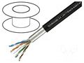 Wire; F/UTP; 4x2x24AWG; 5e; for direct burial,outdoor; wire; Cu; PE TECHNOKABEL LAN-T11B