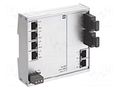 Switch Ethernet; unmanaged; Number of ports: 6; 9÷60VDC; RJ45,SC HARTING 24020062110