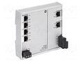 Switch Ethernet; unmanaged; Number of ports: 6; 9÷60VDC; RJ45,SC HARTING 24024061100