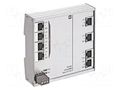 Switch PoE Ethernet; unmanaged; Number of ports: 8; 9÷60VDC; RJ45 HARTING 24020080020