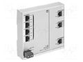 Switch PoE Ethernet; unmanaged; Number of ports: 7; 9÷60VDC; RJ45 HARTING 24024070020