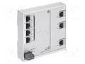 Switch PoE Ethernet; unmanaged; Number of ports: 7; 9÷60VDC; RJ45 HARTING 24024070030