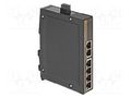 Switch PoE Ethernet; unmanaged; Number of ports: 6; 9÷60VDC; RJ45 HARTING 24030060020