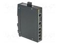 Switch PoE Ethernet; unmanaged; Number of ports: 6; 9÷60VDC; RJ45 HARTING 24034060030