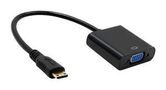 AUDIO ADAPTER, MINI HDMI C PLUG-VGA RCPT PS000263