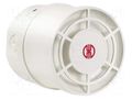 Signaller: sound; siren; 110÷240VAC; 115dB; 140; IP65; white; ABS WERMA 14095060