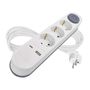 Extension Cord 2 m / 3 sockets / switch / white / 1× USB-A + 1× USB-C / 1.5 mm2, EMOS P1322PD 8592920132760