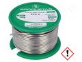 Tin; lead free; Sn96,5Ag3Cu0,5; 1.5mm; 100g; reel; 217÷220°C BROQUETAS ECO4-15/01H