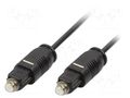 Cable; Toslink plug,both sides; 0.5m; Øcore: 2.4mm LOGILINK CA1005