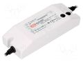 Power supply: switching; LED; 62.4W; 48VDC; 0.78÷1.3A; 90÷305VAC MEAN WELL HLN-60H-48A
