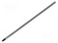 Screwdriver bit; slot; SL 3; Overall len: 160mm C.K CK-4820SL30