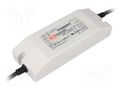 Power supply: switching; LED; 60W; 15VDC; 4A; 90÷305VAC; 127÷431VDC MEAN WELL HLN-60H-15B