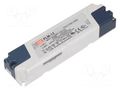 Power supply: switching; LED; 12.6W; 7÷12VDC; 1050mA; 110÷295VAC MEAN WELL PLM-12-1050