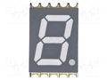 Display: LED; 7-segment; 10mm; 0.39"; No.char: 1; yellow-green; SMD OPTO Plus LED OPS-S3911YG