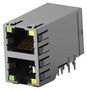RJ45 CONNECTOR, JACK, 8P8C, 2PORT, CAT5E 1888653-4