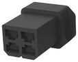 RCPT HOUSING, 4POS, PA 6.6, BLACK 626056-4