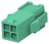 RCPT HOUSING, 4POS, PA 6.6, GREEN 1-172159-5