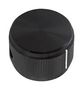 KNOB, STRAIGHT KNURL, 24.1MM 6-1437622-9