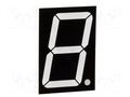 Display: LED; 7-segment; 38.1mm; 1.5"; No.char: 1; red; 20mcd WENRUN LSD150AUE-101