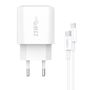 Fast charger Foneng 1x USB EU40 25W + USB C to Lightning cable, Foneng EU40 Type-C to iPhon