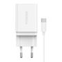 Fast charger Foneng 1x USB K300 18W + USB to USB-C cable, Foneng K300 Type-C