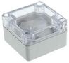 SMALL ENCLOSURE, SMALL, PC, GREY/CLEAR 1554B2GYCL